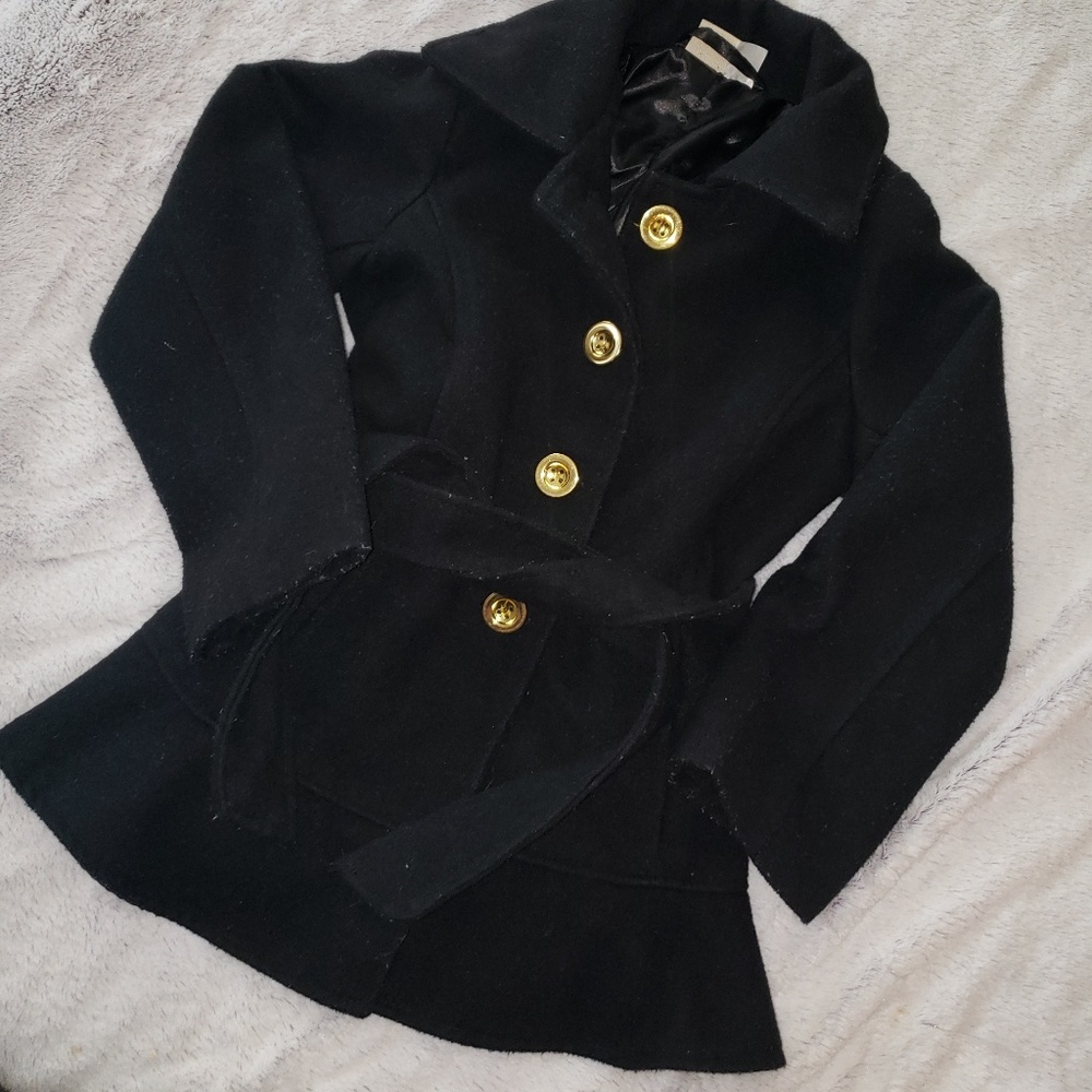 Black pea coat
